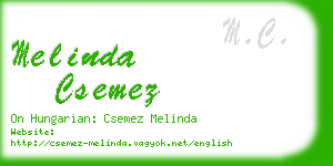 melinda csemez business card